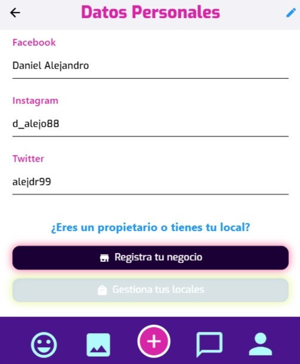 Perfil de usuario